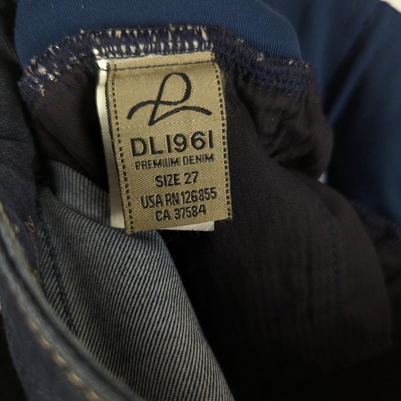 DL1961 Milano Bootcut Maternity Jeans 27 Dark Wash Denim Jean - Picture 13 of 16